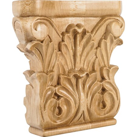 Hardware Resources 6" Wx1-1/4"Dx6"H Cherry Acanthus Capital CAP3CH
